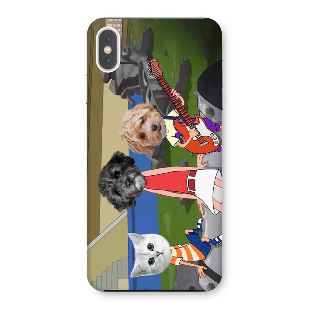 Pet Portraits | The Annoying Trio (Phineas & Ferb Inspired): Custom Pet Phone Case | Paw & Glory
