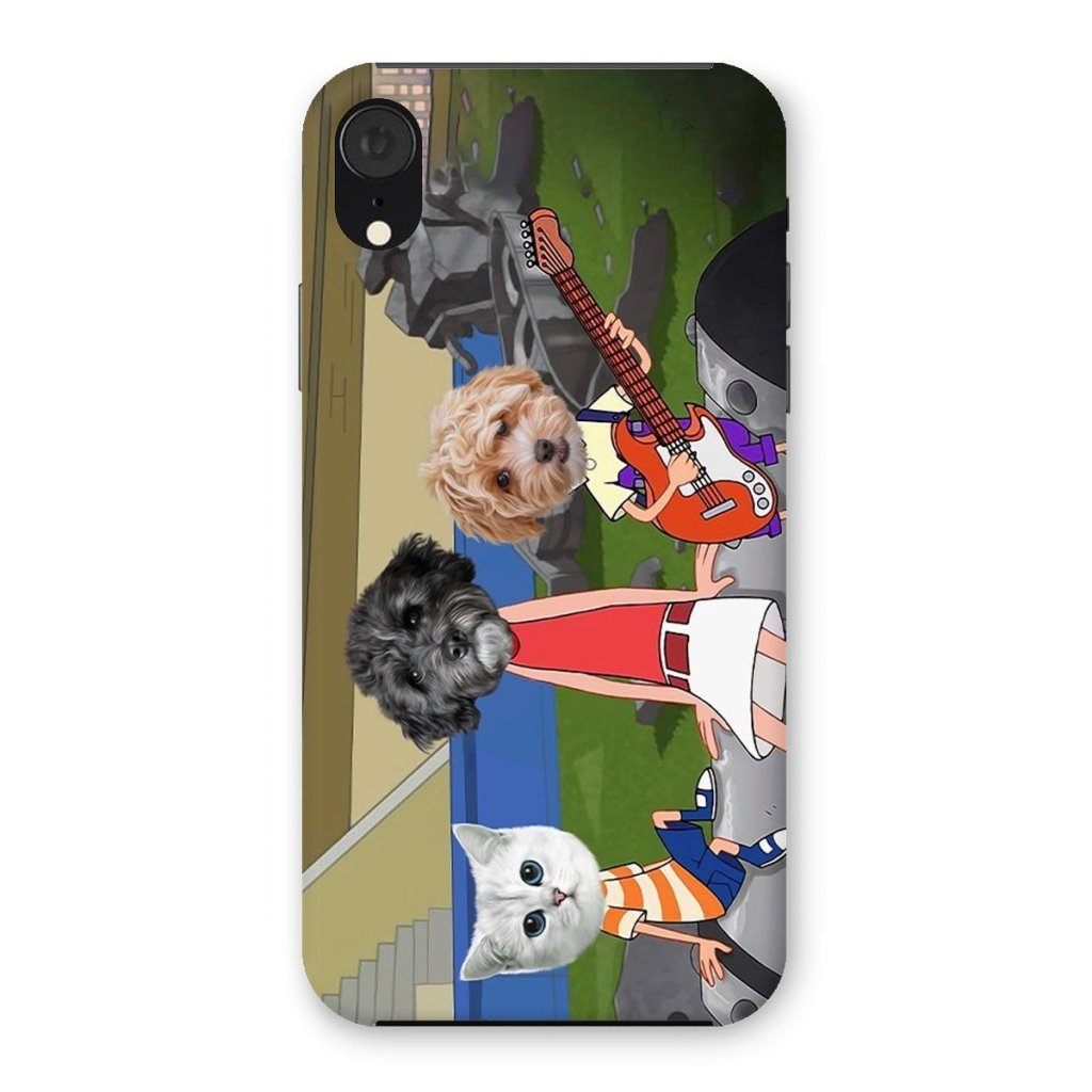 Pet Portraits | The Annoying Trio (Phineas & Ferb Inspired): Custom Pet Phone Case | Paw & Glory