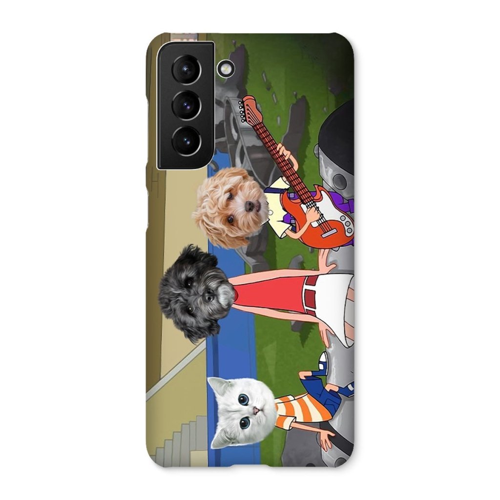 Pet Portraits | The Annoying Trio (Phineas & Ferb Inspired): Custom Pet Phone Case | Paw & Glory