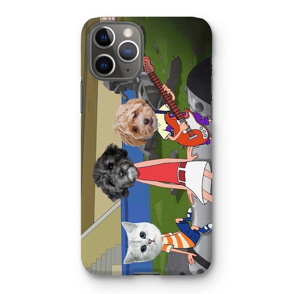 Pet Portraits | The Annoying Trio (Phineas & Ferb Inspired): Custom Pet Phone Case | Paw & Glory