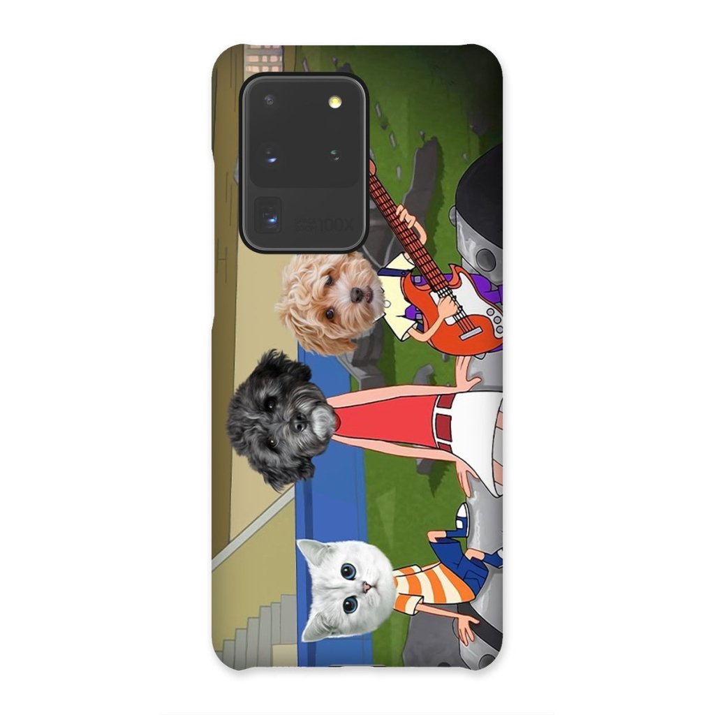 Pet Portraits | The Annoying Trio (Phineas & Ferb Inspired): Custom Pet Phone Case | Paw & Glory