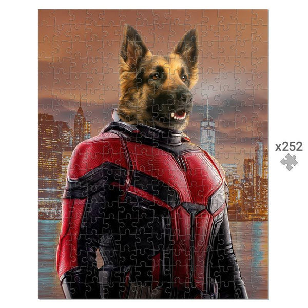 Tiny Comic Hero Custom Pet Puzzle | Funny Pet Portrait | Paw & Glory