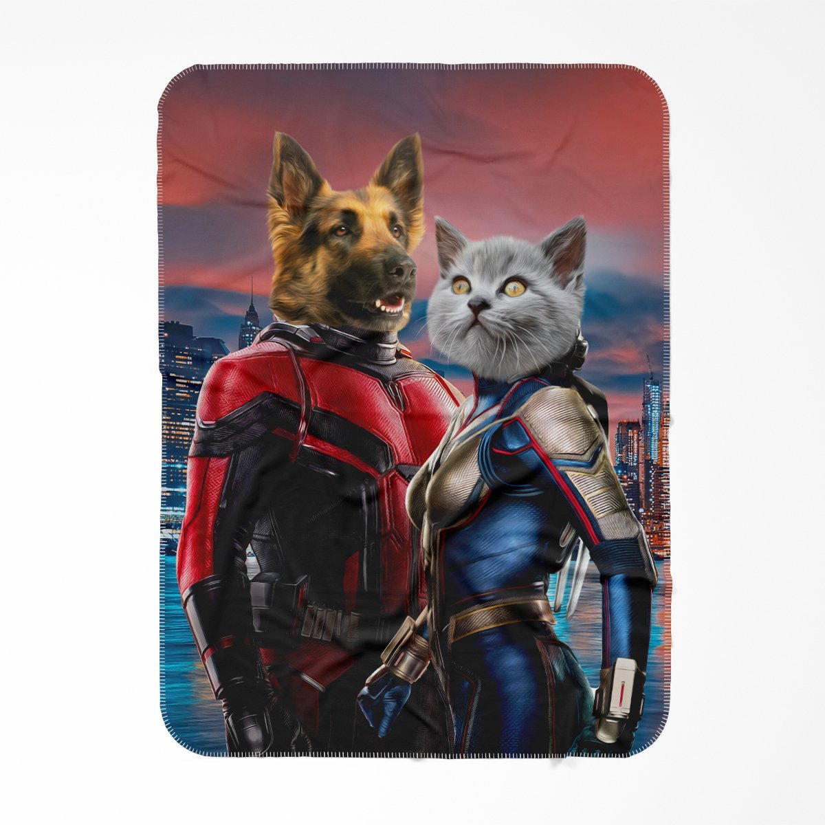 Pet Portraits | The Antman & The Wasp: Custom Pet Blanket | Paw & Glory