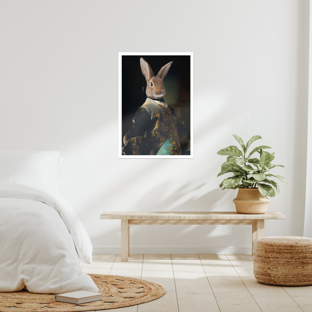 Pet Portraits | The Aristocrat: Animal Art Poster | Paw & Glory