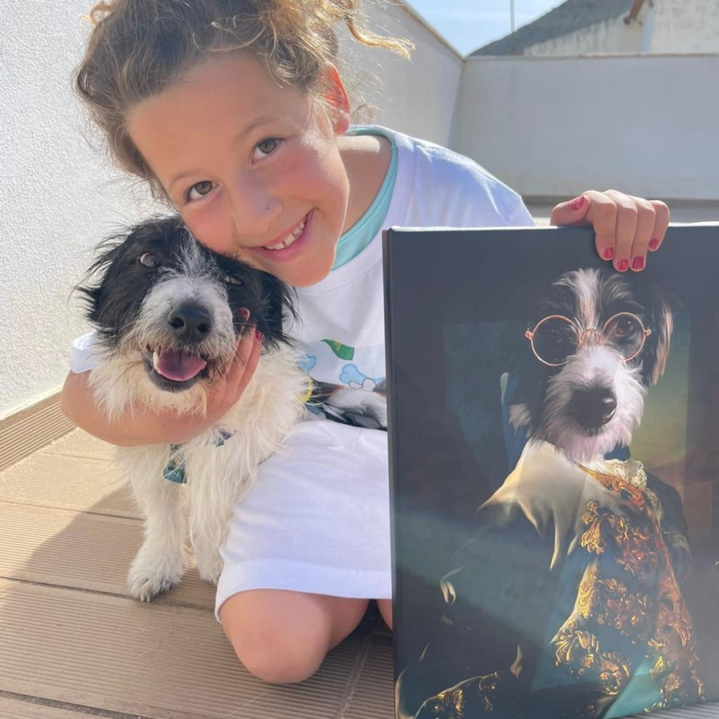 Pet Portraits | The Aristocrat: Custom Pet Canvas | Paw & Glory