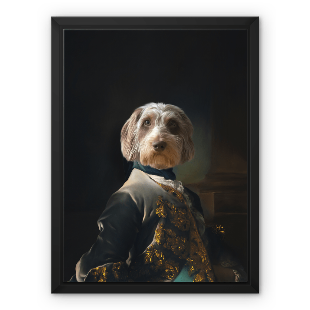 Pet Portraits | The Aristocrat: Custom Pet Canvas | Paw & Glory