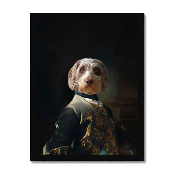The Aristocrat: Custom Pet Portrait | framed pet portrait | Paw & Glory