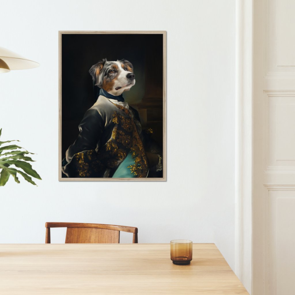 Pet Portraits | The Aristocrat: Custom Pet Portrait | Paw & Glory