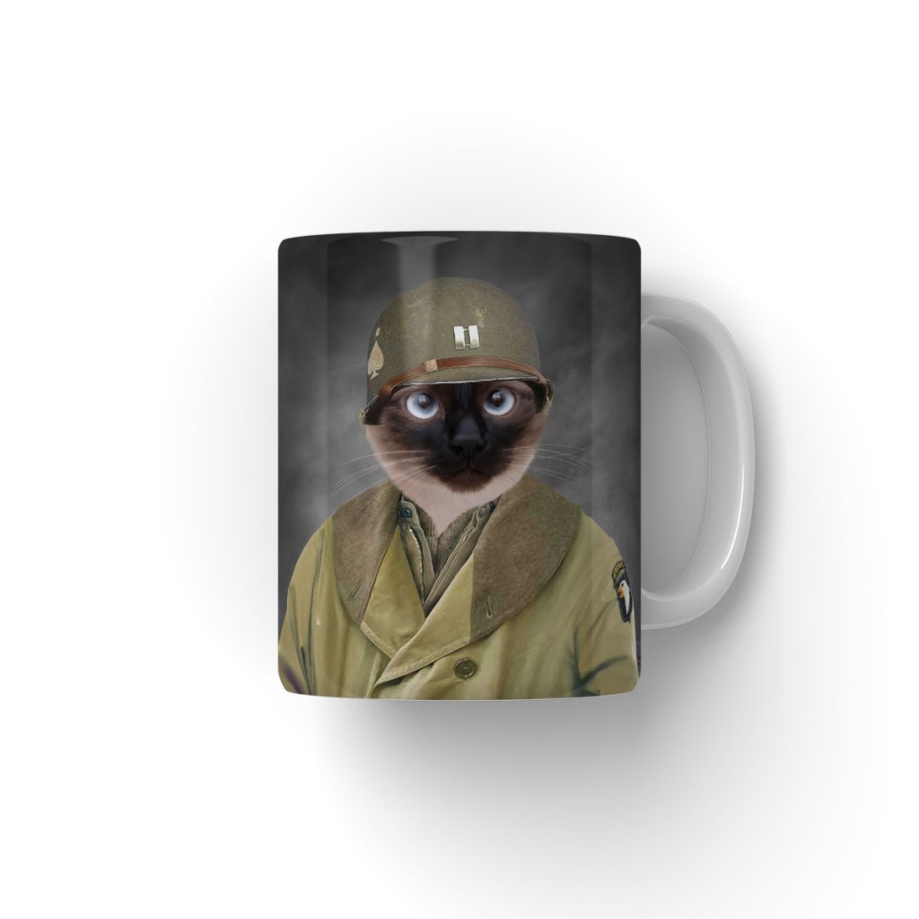 Pet Portraits | The Army Coat Mackinaw: Custom Pet Coffee Mug | Paw & Glory