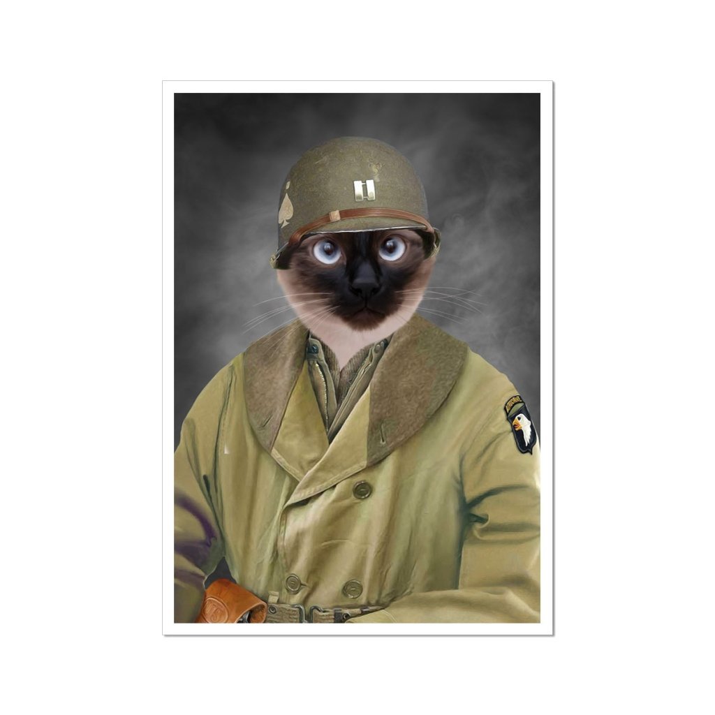 Pet Portraits | The Army Coat Mackinaw: Custom Pet Poster | Paw & Glory