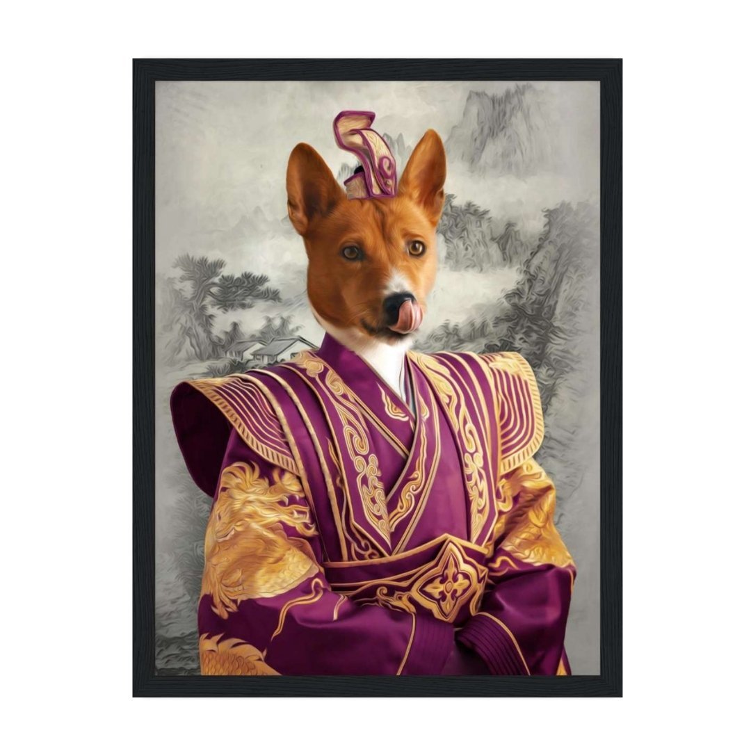 The Asian Emperor: Custom Pet Portrait - Paw & Glory - Dog Portraits - Pet Portraits