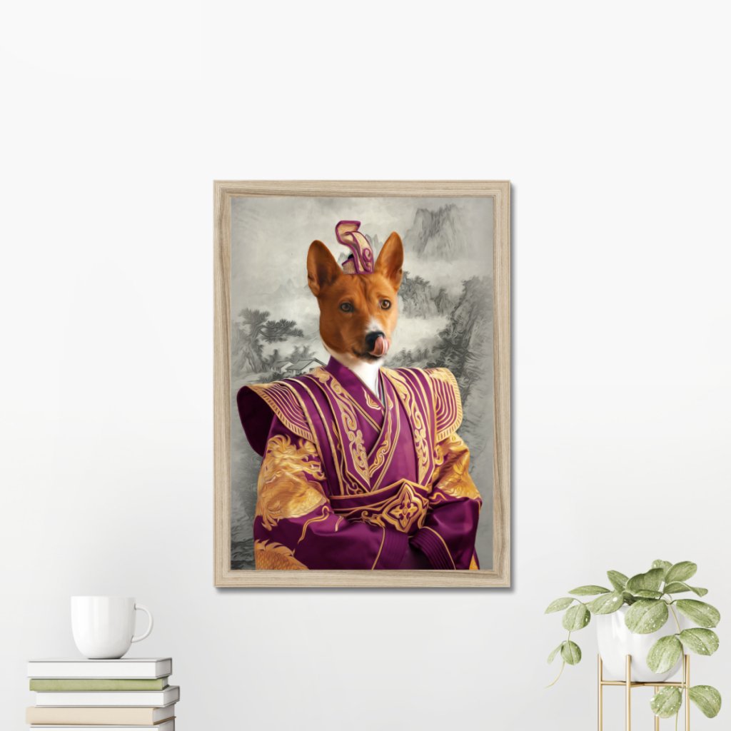 The Asian Emperor: Custom Pet Portrait - Paw & Glory - Dog Portraits - Pet Portraits
