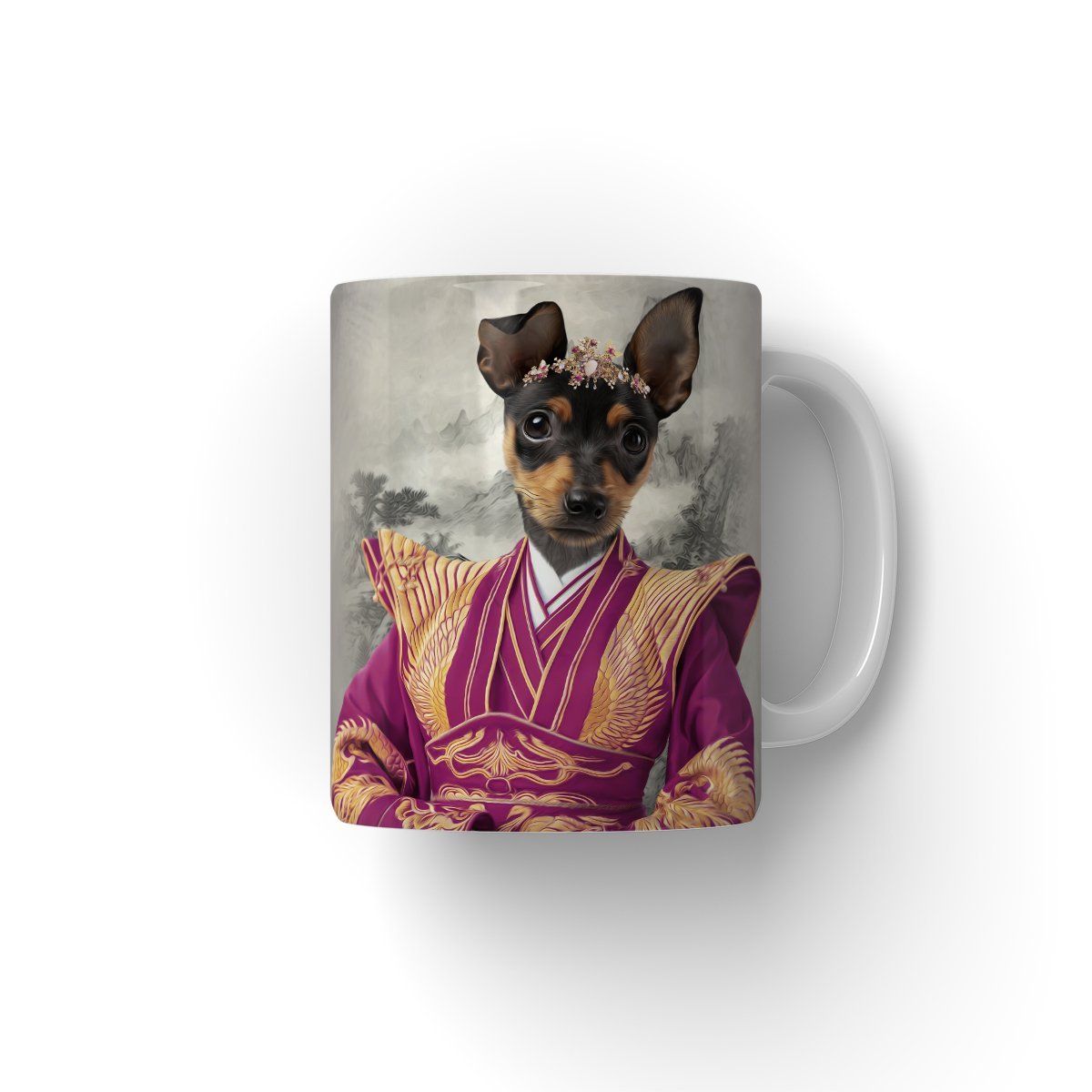 Pet Portraits | The Asian Empress: Custom Pet Coffee Mug | Paw & Glory