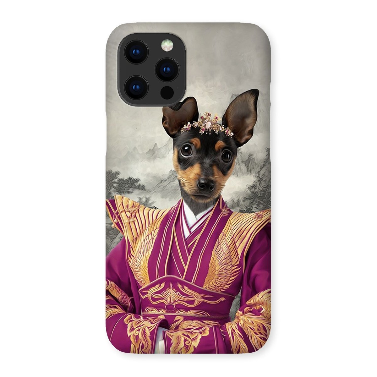 The Asian Empress: Custom Pet Phone Case - Paw & Glory - Dog Portraits - Pet Portraits
