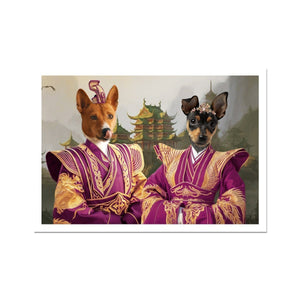 The Asian Rulers: Custom Pet Portrait - Paw & Glory - Dog Portraits - Pet Portraits
