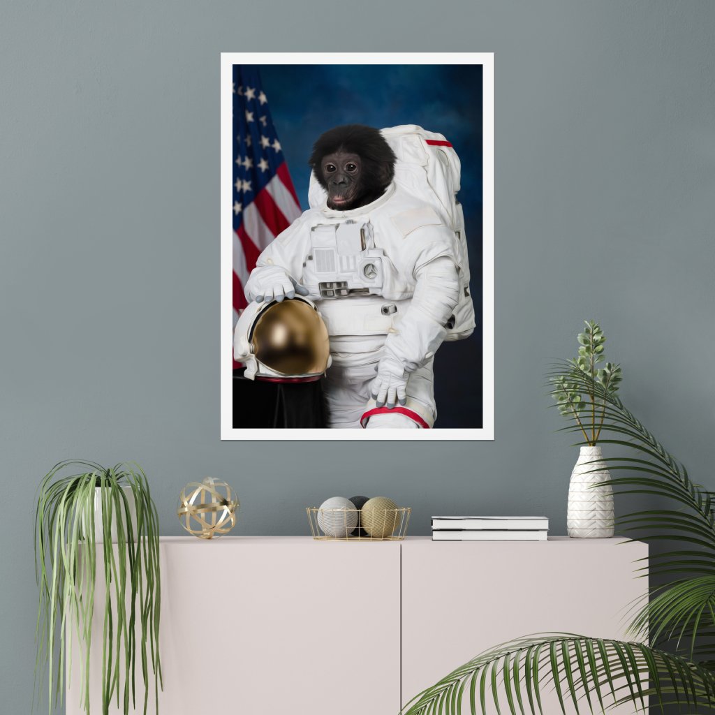 Pet Portraits | The Astronaut: Animal Art Poster | Paw & Glory