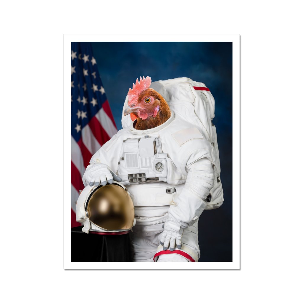 Pet Portraits | The Astronaut: Animal Art Poster | Paw & Glory