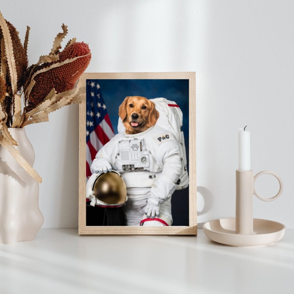 Pet Portraits | The Astronaut: Custom Pet Portrait | Paw & Glory