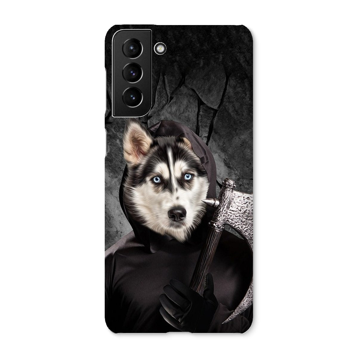 The Bark Reaper: Custom Pet Phone Case - Paw & Glory - Dog Portraits - Pet Portraits