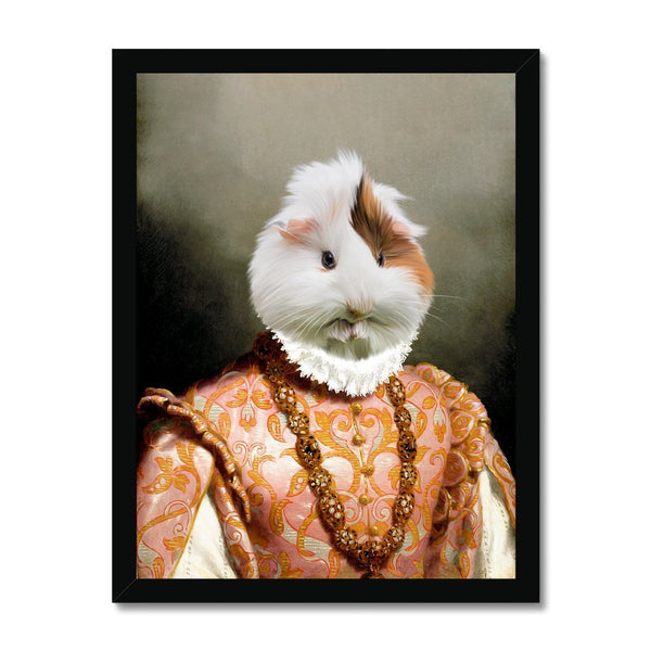 The Baroness: Animal Art Framed Portrait - Paw & Glory - Dog Portraits - Pet Portraits