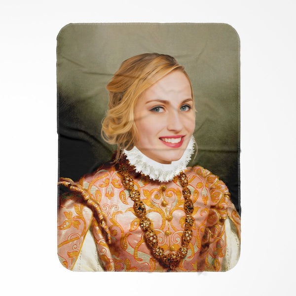 The Baroness: Custom Hooman Blanket | royal pet portrait | Paw & Glory
