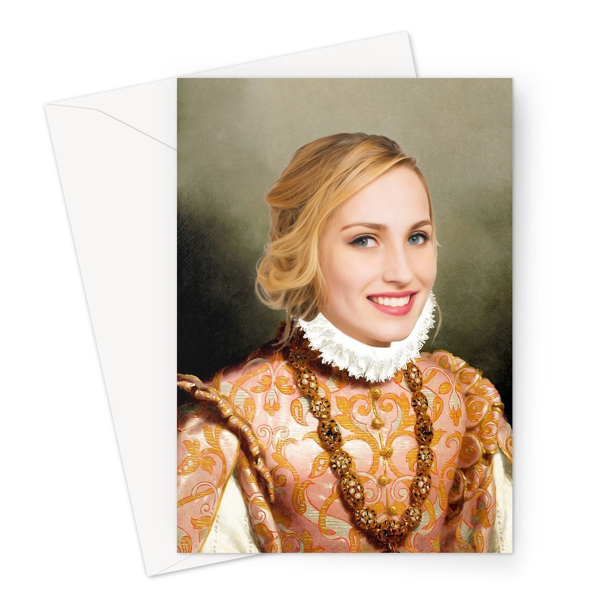Pet Portraits | The Baroness: Custom Hooman Greeting Card | Paw & Glory