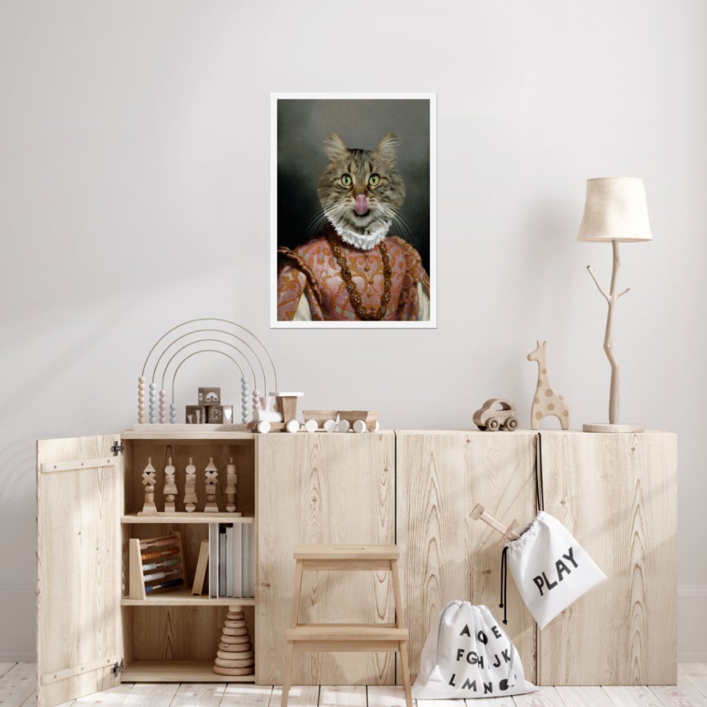 Pet Portraits | The Baroness: Custom Pet Poster | Paw & Glory