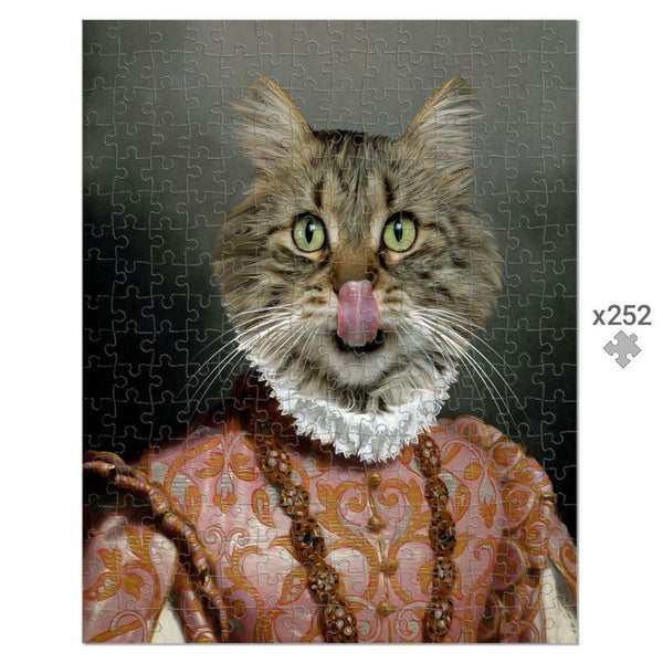 The Baroness: Custom Pet Puzzle | royal pet portrait | Paw & Glory