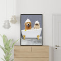 The Bath Tub: Custom 2 Pet Portrait