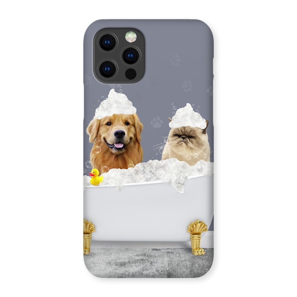 Pet Portraits | The Bath Tub: Custom 2 Pet Snap Phone Case | Paw & Glory