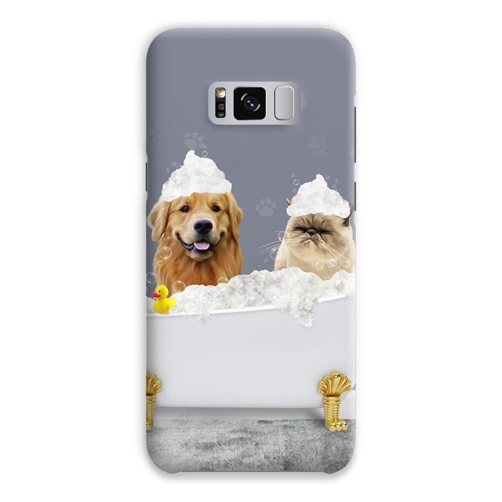 Pet Portraits | The Bath Tub: Custom 2 Pet Snap Phone Case | Paw & Glory
