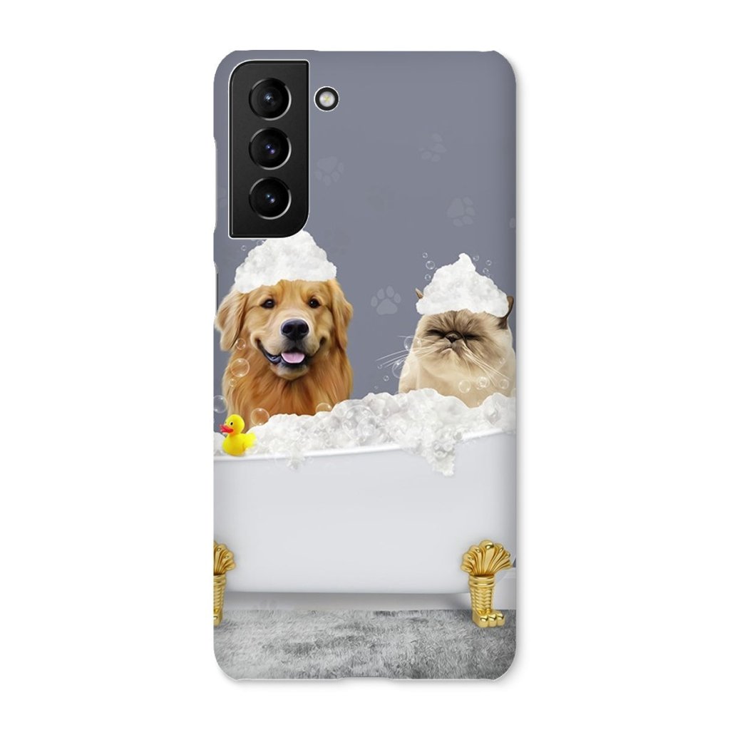 Pet Portraits | The Bath Tub: Custom 2 Pet Snap Phone Case | Paw & Glory