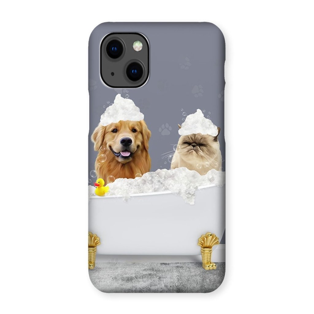 Pet Portraits | The Bath Tub: Custom 2 Pet Snap Phone Case | Paw & Glory