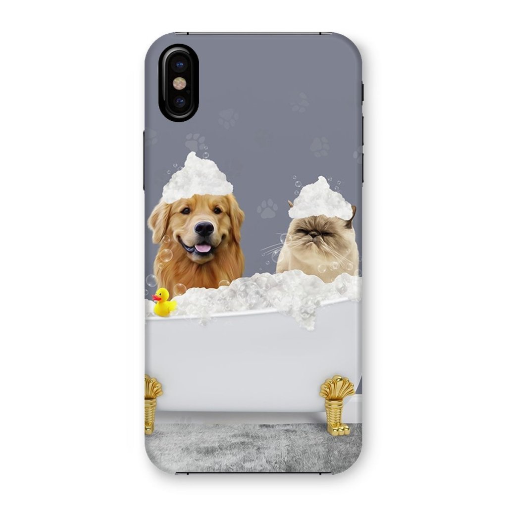 Pet Portraits | The Bath Tub: Custom 2 Pet Snap Phone Case | Paw & Glory