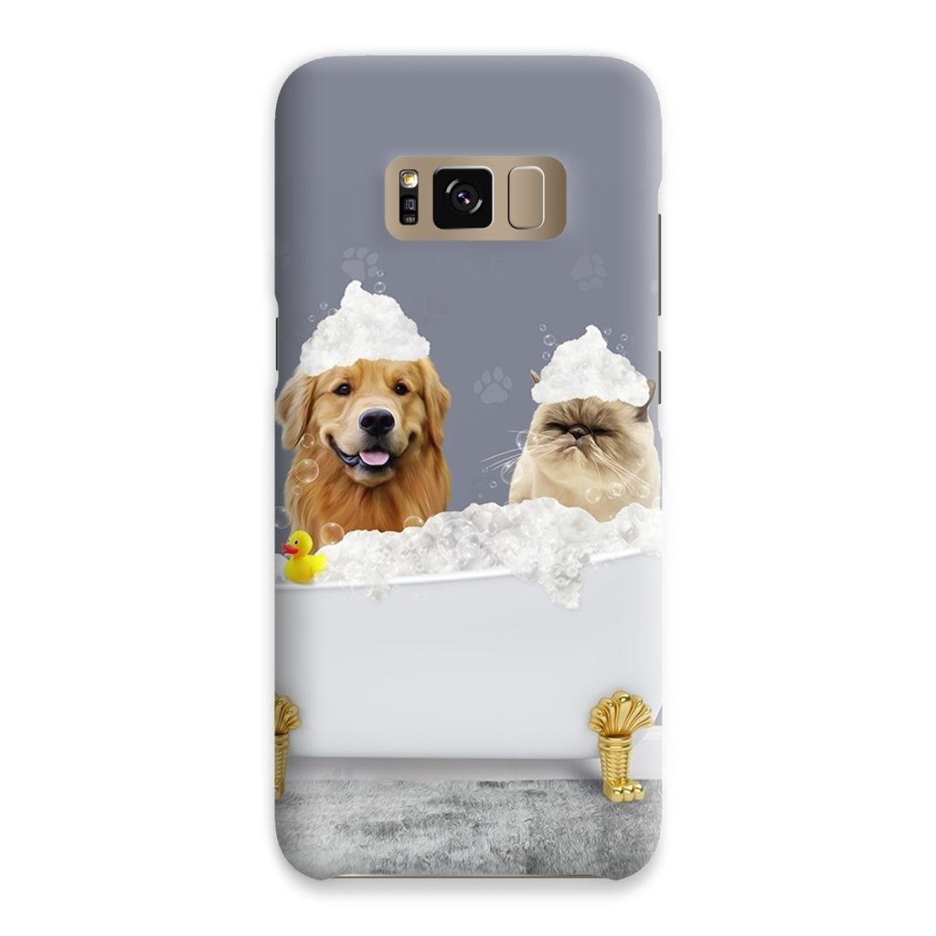 Pet Portraits | The Bath Tub: Custom 2 Pet Snap Phone Case | Paw & Glory
