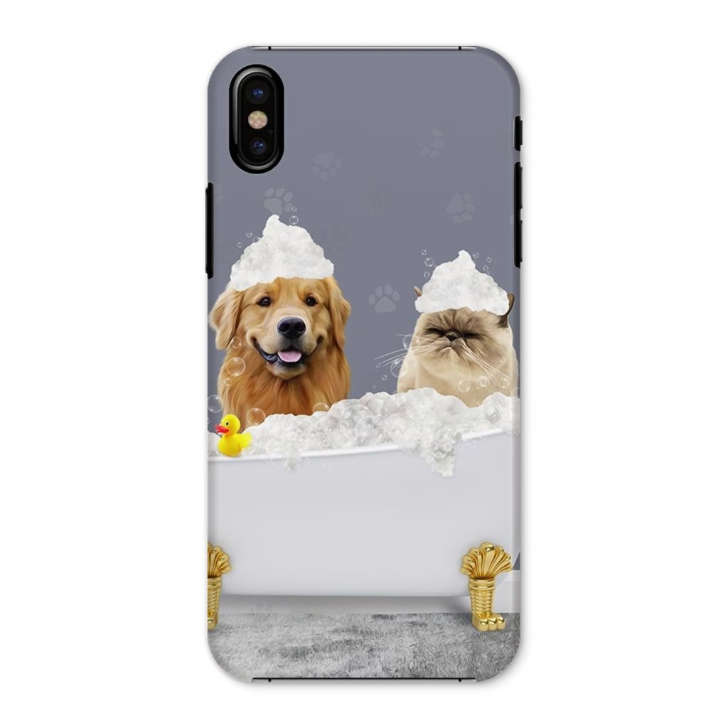 Pet Portraits | The Bath Tub: Custom 2 Pet Snap Phone Case | Paw & Glory