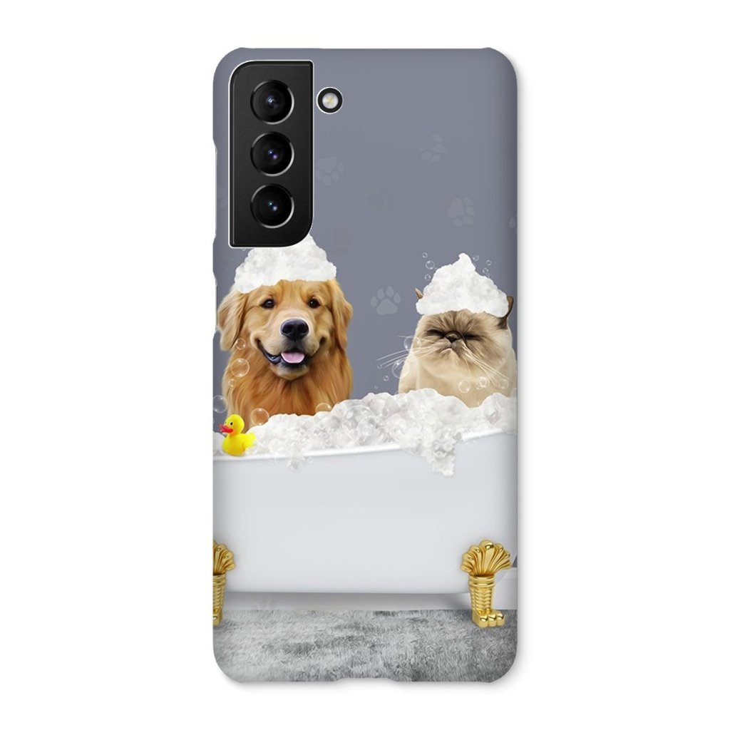 Pet Portraits | The Bath Tub: Custom 2 Pet Snap Phone Case | Paw & Glory