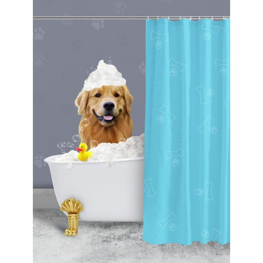 Pet Portraits | The Bath Tub: Custom Digital Download Pet Portrait | Paw & Glory