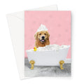 The Bath Tub: Custom Pet Greeting Card