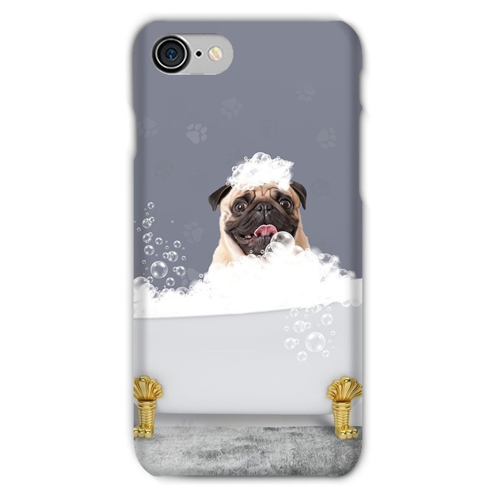 The Bath Tub: Custom Pet Phone Case - Paw & Glory - Dog Portraits - Pet Portraits