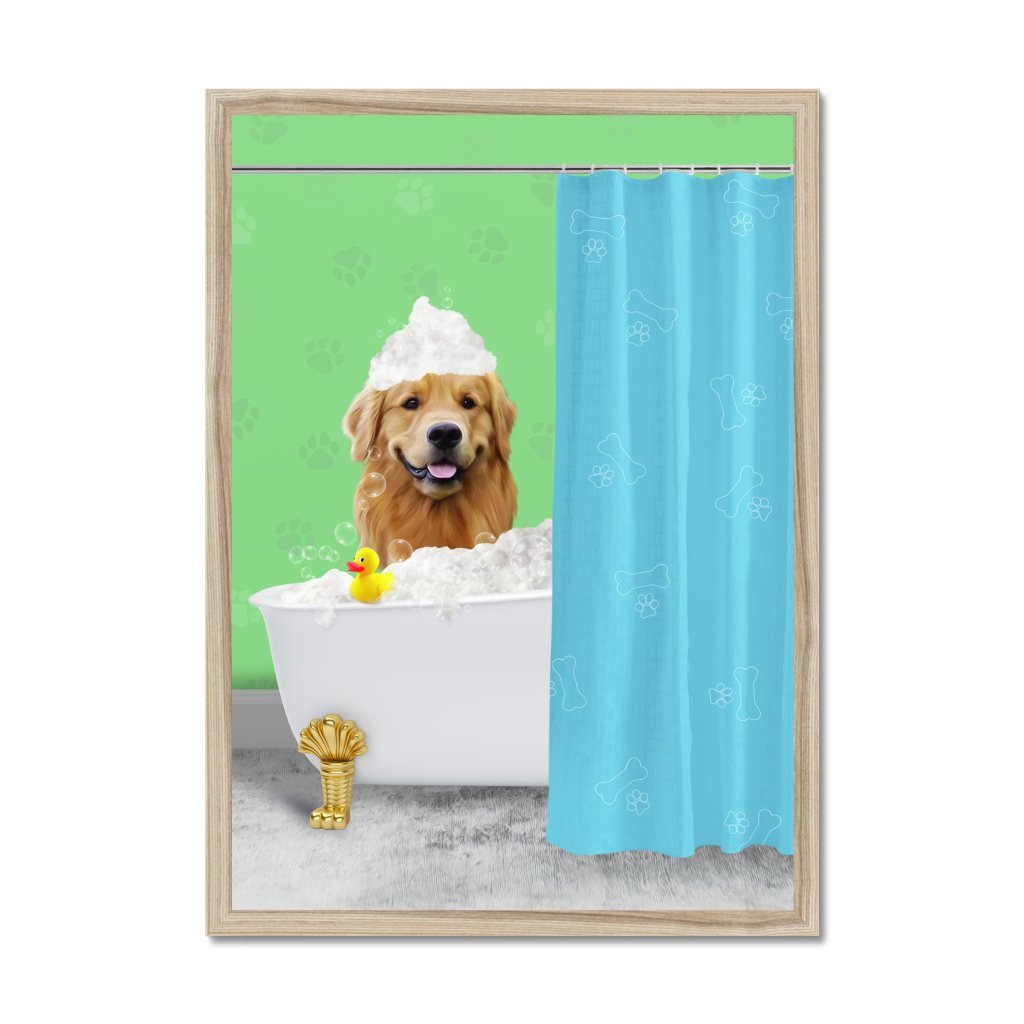 The Bath Tub: Custom Pet Portrait - Paw & Glory - Dog Portraits - Pet Portraits
