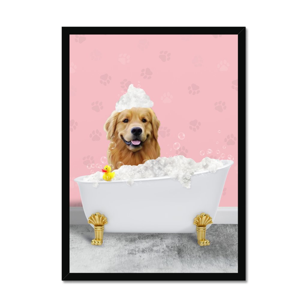 Pet Portraits | The Bath Tub: Custom Pet Portrait | Paw & Glory