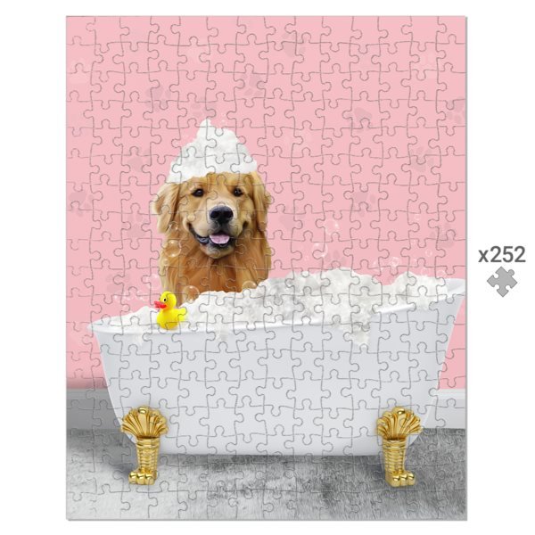 Pet Portraits | The Bath Tub: Custom Pet Puzzle | Paw & Glory