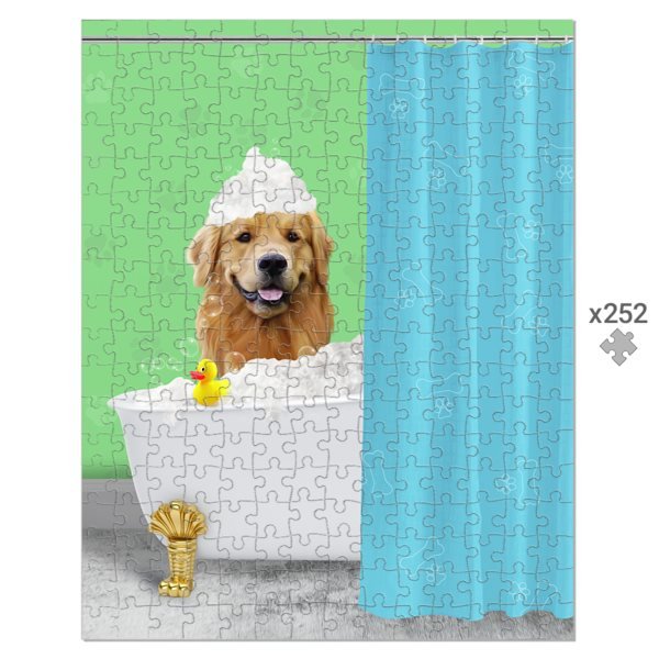 Pet Portraits | The Bath Tub: Custom Pet Puzzle | Paw & Glory