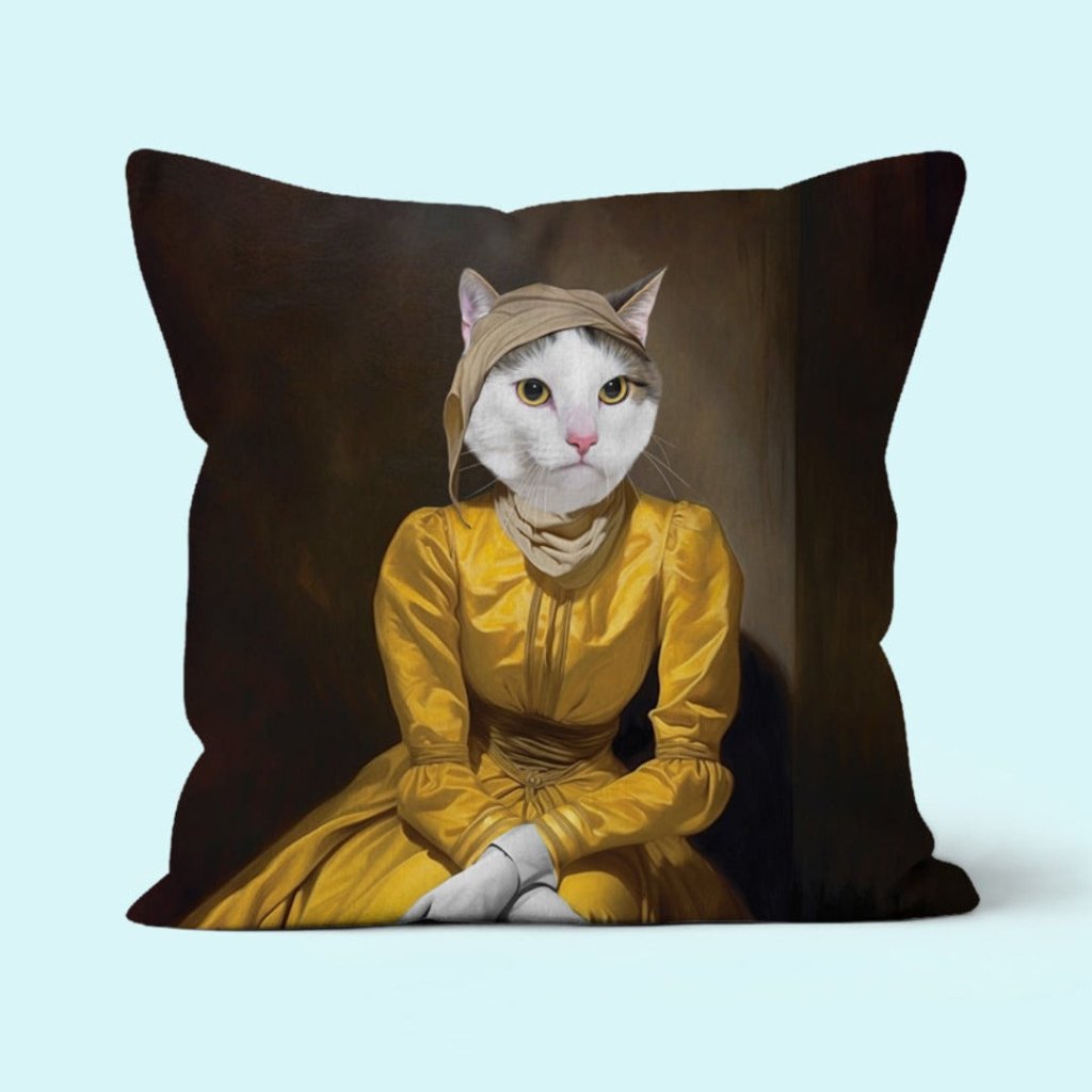 Pet Portraits | The Beauty Belle Custom Pet Pillow | Paw & Glory