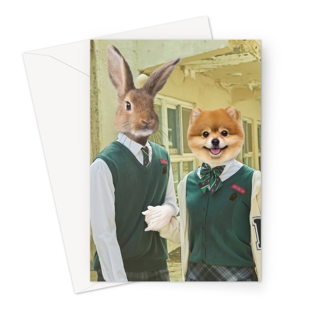School Survivor Crew Custom Pet Greeting Card | Personalised Pet Gift | Paw & Glory