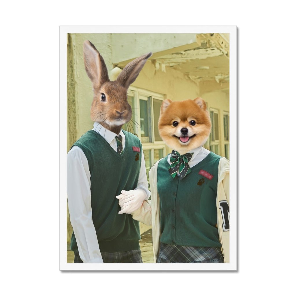 Pet Portraits | The Best Friends (All Of Us Are Dead Inspired): Custom Pet Portrait | Paw & Glory