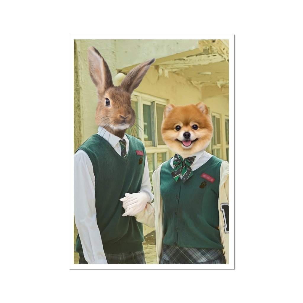 Pet Portraits | The Best Friends (All Of Us Are Dead Inspired) Custom Pet Poster | Paw & Glory