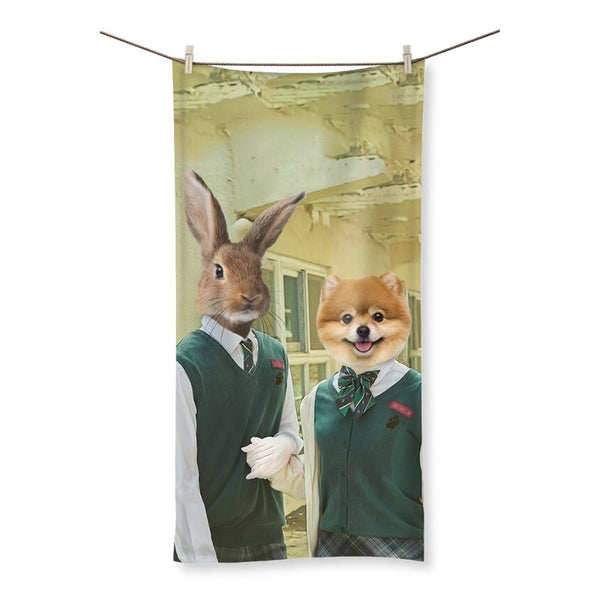 School Survivor Crew Custom Pet Towel | Custom Pet Portrait | Paw & Glory