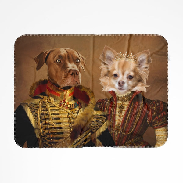 The Betrothed: Custom Pet Blanket | royal pet portrait | Paw & Glory